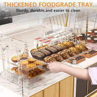 Étagère de présentation pour gâteaux, cupcakes, desserts, pizzas, en acrylique, pour boulangerie, pâtisserie, comptoir