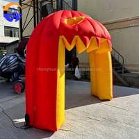 Arche gonflable personnalisée en forme de citrouille pour Halloween, modèle d'activité thématique, accessoires de décoration publicitaire avec souffleur en tissu Oxford