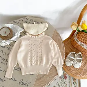 RTS Engepapa Autumn Infant Knitwear Long Sleeved Girl Baby Knitted Top Sweater Baby Clothes