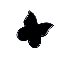 Planche Gua Sha en Obsidienne Noire Naturelle Forme Papillon Outil de Massage Facial Anti-Âge Soin de la Peau Outil de Beauté Fabricant