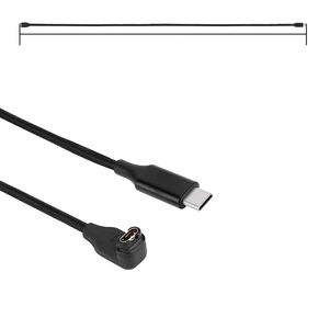 Eraysun Nylon C coudes pour <span class=keywords><strong>Garmin</strong></span> Fenix 5 USB mâle câble de charge <span class=keywords><strong>montre</strong></span> intelligente chargeur adaptateur Transmission de données chargeur <span class=keywords><strong>cordon</strong></span> - Product Image 4