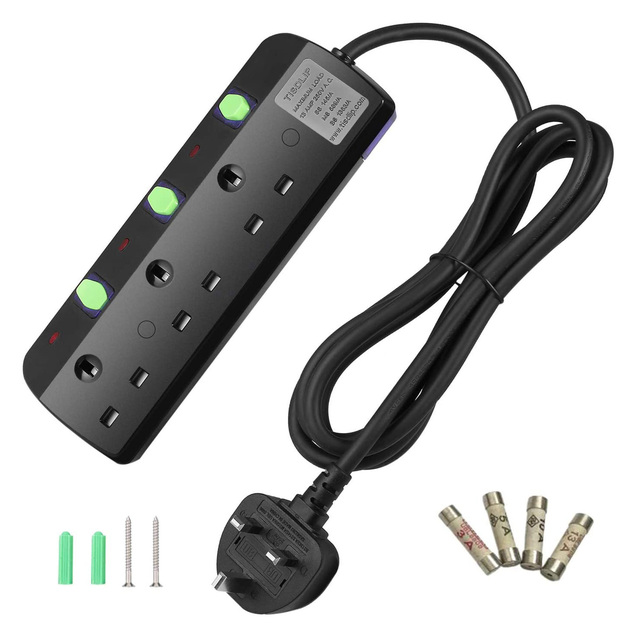 Travel Power Strip With Surge Protector Portable Charging 3 USB Electrical Socket for Home/Office/Business Trip/Hotels