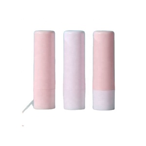 Refillable <b>Mini</b> Cosmetic Container Chapstick Tube Pink <b>Lipstick</b> Tubes White Lip Balm Stick - Product Image 3