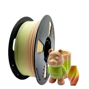 Filamento JINCCAI Silk Magic para Impresora 3D, PLA 1.75mm 1kg 1 Bobina, Multicolor, Tri-Extrusión, 1.75mm, Impresión 3D, Brillante, Tricolor - Product Image 1