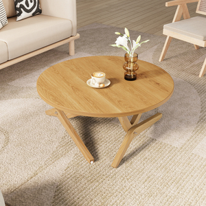Round 2 In 1 Transformer Coffee <b>Table</b> Adjustable Height Solid Wood 16 5 To 29 5 Inches For Living Room - Product Image 5
