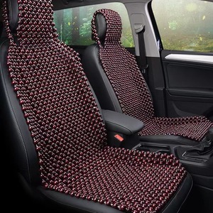 Housses de siège auto en perles de bois, ensemble complet, coussin de ventilation et de refroidissement avant, utilisation quatre saisons - Product Image 2