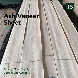 Flat Cut Ash <b>Wood</b> <b>Veneer</b> Natural White Decorative <b>Sheet</b> For Furniture Cabinet Interior Decoration - Product Image 5