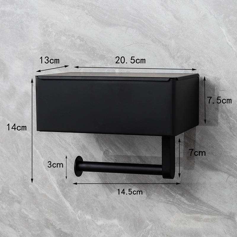 Black wet wipe holder