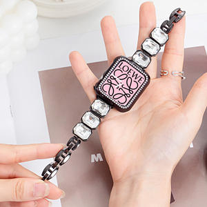 Bracelet de glace en diamant de haute qualité de luxe pour <span class=keywords><strong>Apple</strong></span> IWatchs9 bracelet de montre intelligente S10 produits 9/8/<span class=keywords><strong>7</strong></span>/SE femmes - Product Image 2