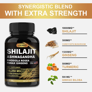Private Label Immunity Boost Shilajit Ashwagandha <strong>Capsules</strong> Immune Enhancement-Adult <strong>Herbal</strong> Supplement Not for Pregnant Women - Product Image 2