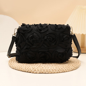 Nouveau sac à bandoulière carré en nylon avec fermeture éclair, motif <span class=keywords><strong>rose</strong></span>, petit format, en promotion - Product Image 6