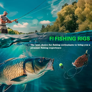 Méthode <span class=keywords><strong>de</strong></span> pêche à la carpe européenne, montages <span class=keywords><strong>de</strong></span> <span class=keywords><strong>feeder</strong></span> avec <span class=keywords><strong>ligne</strong></span> tressée et hameçons barbelés, taille 6-14 #   Ensemble <span class=keywords><strong>de</strong></span> montage rapide pour la pêche à la carpe - Product Image 6