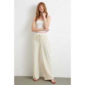 Pantalones Anchos de Crepé con Cintura Elástica, Transpirables, para Mujer - Product Image 6