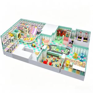 Aire de jeux intérieure commerciale à 2 étages, château gonflable, toboggan, piscine à balles avec espace de repos, centre de jeux pour enfants en centre commercial, OEM ODM - Product Image 3