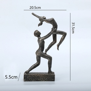 Decorazione Astratta con Figura Umana, Artigianato in Resina, Ornamenti Artistici, Arredamento per la Casa, Regalo Aziendale per Matrimoni, Compleanni e Inaugurazioni - Product Image 6