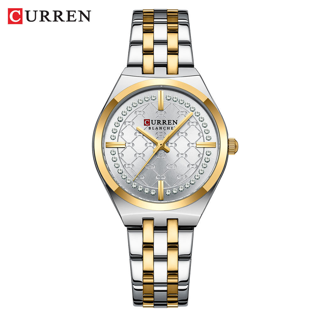 CURREN Watch for Women 9096 Elegant Rose Gold Luxury