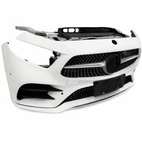 Conjunto de Parachoques Delantero Original Usado para Mercedes-Benz CLS C257 2019-2023, Completo con Radiador, Parte Frontal OEM