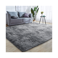 Tapis en fausse fourrure rose de luxe en gros, super longs et moelleux, adaptés aux animaux domestiques, en PVC, fabriqués à la machine pour chambre, salle de bain et entrée