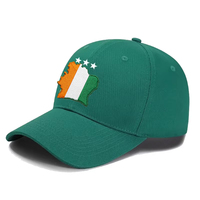 Cote D'Ivoir Football Team Cap Embroidered Logo Cotton 6-Panel 3Stars Cote D'Ivoire football Hat Ivory Coast Hat