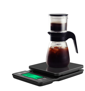 Tragbare Digitale Küchenwaage ABS Elektronische Kaffeewaage mit Timer und Filterbrühfunktion <span class=keywords><strong>5KG</strong></span> Batteriebetrieben 0,1g Genauigkeit - Product Image 1