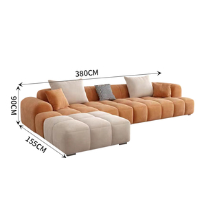 Ensembles de canapés pour le salon ensemble sectionnel mpdulaire moderne canapé plume rempli de coussin à l'intérieur des meubles - Product Image 3