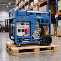 Groupe électrogène diesel YC8GF-3 8kW 9kW 230V/400V monophasé/triphasé portable pour la construction