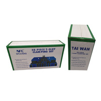 ZY Kit de serrage en acier à rainure en T 58 pièces S45C Métallurgie des poudres Machines de fraisage M12 M14 M16 Accessoires pour machines-outils de serrage de moules