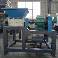 Déchiqueteur de pneus en acier inoxydable et alliage d'aluminium avec moteur et engrenages, déchiqueteur à double arbre haute capacité à louer