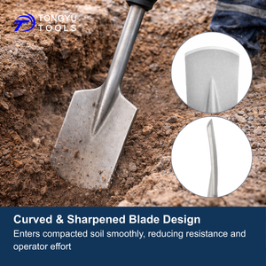 Burin Bêche SDS Max pour Argile 4,33" x 18,5" - Outil pour <span class=keywords><strong>Marteau</strong></span> Perforateur Rotatif pour Creuser Argile, Gravier, Terre, Grès et Aménagement Paysager TE-C - Product Image 4