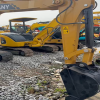 Mini-excavatrice sur chenilles SY50U de 5 tonnes de grande qualité chinoise, prix d'usine, en stock, vente d'excavatrices d'occasion à prix réduit
