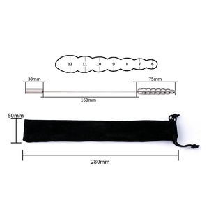 FRRK - Tapón Uretral de Acero Inoxidable con Cuentas, Juguetes Sexuales para Hombres, Retraso de la Eyaculación, Masaje de Próstata, Masturbador Masculino - Product Image 2