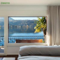 Ventana Fija de Aleación de Aluminio Moderna y Minimalista, Tratamiento de Superficie Personalizado, Estructura Hermética e Impermeable