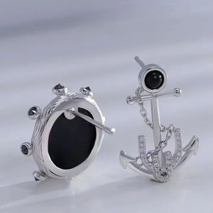 ต่างหูเงิน ดีไซน์ไม่ซ้ำใคร เครื่องประดับชั้นดี แหวนสั่งทำ เงินแท้ s925 ทองแท้ 10k 14k 18k - Product Image 1