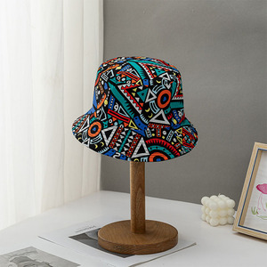 Wholesale <strong>Cheap</strong> <strong>Bucket</strong> <strong>Hat</strong> Flat Top Reversible Printing Designer Cap Outdoor Fishing <strong>Hats</strong> - Product Image 3