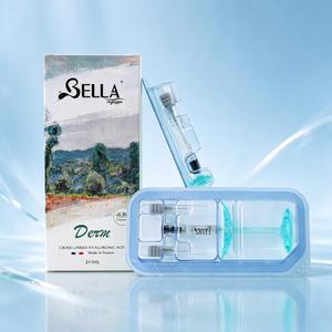 BELLA Derm Cross-Linked HA Dermal Filler pour les plis nasogéniens, les rides du front, l'<span class=keywords><strong>augmentation</strong></span> <span class=keywords><strong>des</strong></span> lèvres, anti-âge, hydratant, 2x1mL - Product Image 1