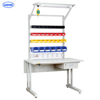 Banc de travail LEENOL ESD antistatique, table de travail de laboratoire électrique pour l'assemblage d'ordinateurs