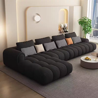 Canapé modulaire en tissu blanc de luxe italien, combinaison 1 2 3 places, meubles de salon, canapé d'angle en forme de L