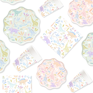 Platos de Papel de Dinosaurio DAMAI, Decoraciones Desechables para Fiesta de Dinosaurios, Suministros para Fiestas, Vajilla para Fiesta de Cumpleaños, Juego para 8 Personas - Product Image 5