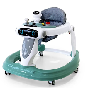 Marche-bébé musical tout-en-un avec siège <span class=keywords><strong>réglable</strong></span> en hauteur, base à bascule amusante et plateau de jeu amovible pour bébés en croissance - Product Image 5