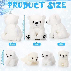 Juego <span class=keywords><strong>de</strong></span> peluche <span class=keywords><strong>de</strong></span> oso polar sentado y tumbado personalizado Animal <span class=keywords><strong>de</strong></span> peluche <span class=keywords><strong>de</strong></span> oso polar <span class=keywords><strong>de</strong></span> mamá grande con 4 ositos <span class=keywords><strong>de</strong></span> peluche Peluches <span class=keywords><strong>de</strong></span> bebé <span class=keywords><strong>en</strong></span> el vientre - Product Image 5