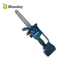 Tronçonneuse électrique sans fil de 12 pouces, moteur sans balais, rechargeable, scie à bois portable, tronçonneuse pour la coupe des branches d'arbres