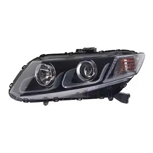 Yüksek kalite yükseltme farlar montaj kafa lambası gündüz çalışan ışık ile HONDA Civic 2010-2013 için ön ışıkları