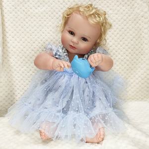 Muñeca Bebé Niña Princesa <span class=keywords><strong>Reborn</strong></span> Hecha a Mano con <span class=keywords><strong>Mohair</strong></span> Enraizado, Aspecto Verdaderamente Inocente y Adorable - Product Image 3