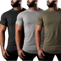 T-shirts de sport pour hommes, t-shirts imprimés, t-shirts personnalisés en coton et polyester compressé avec logo