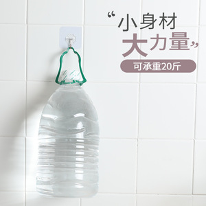 สติ๊กเกอร์ติดผนังแบบใส ตะขอเดี่ยว PVC กันน้ำ ห้องครัว ห้องน้ำ ไม่ต้องเจาะรู รับน้ำหนักได้ 0-1 กก. - Product Image 2