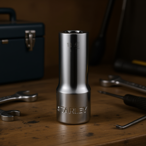 Stanley <b>Socket</b> <b>Extension</b> 1/2 In Drive 6 In Length Chrome Finish - Product Image 3