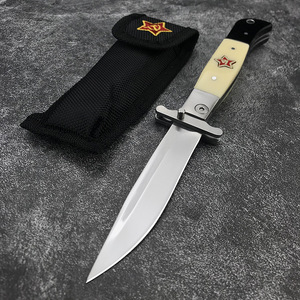 Russian Folding <strong>Knife</strong>, Tactical Pocket <strong>Knife</strong> Survival, Mirror Polished Steel Blade, Safety Defense For Outdoor - Product Image 3
