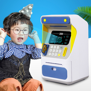 Salvadanaio elettronico simulato riconoscimento facciale bancomat cassa automatica carta Scroll banconota regalo per bambini salvadanaio - Product Image 2