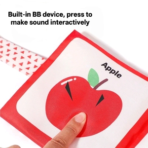 Ysj giá rẻ Giá Đầu giáo dục 2 trong <span class=keywords><strong>1</strong></span> mới sinh ra bé cuốn sách màu đen trắng mềm Panda động vật tay con rối với BB âm thanh - Product Image 3