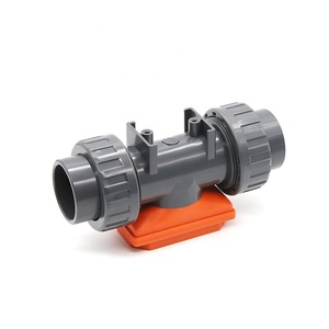 ZJLCD-BT01 PVC In-line 40mm Smart Wireless <strong>Water</strong> Meter Digital Electronic <strong>Portable</strong> <strong>Flowmeter</strong> for Garden Hose Watering 50-750L - Product Image 3